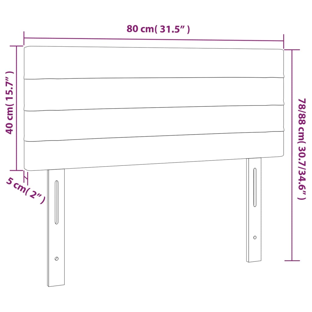 Hoofdbord 80x5x78/88 cm stof zwart is nu te koop bij PeponiXL, paradijselijk wonen!