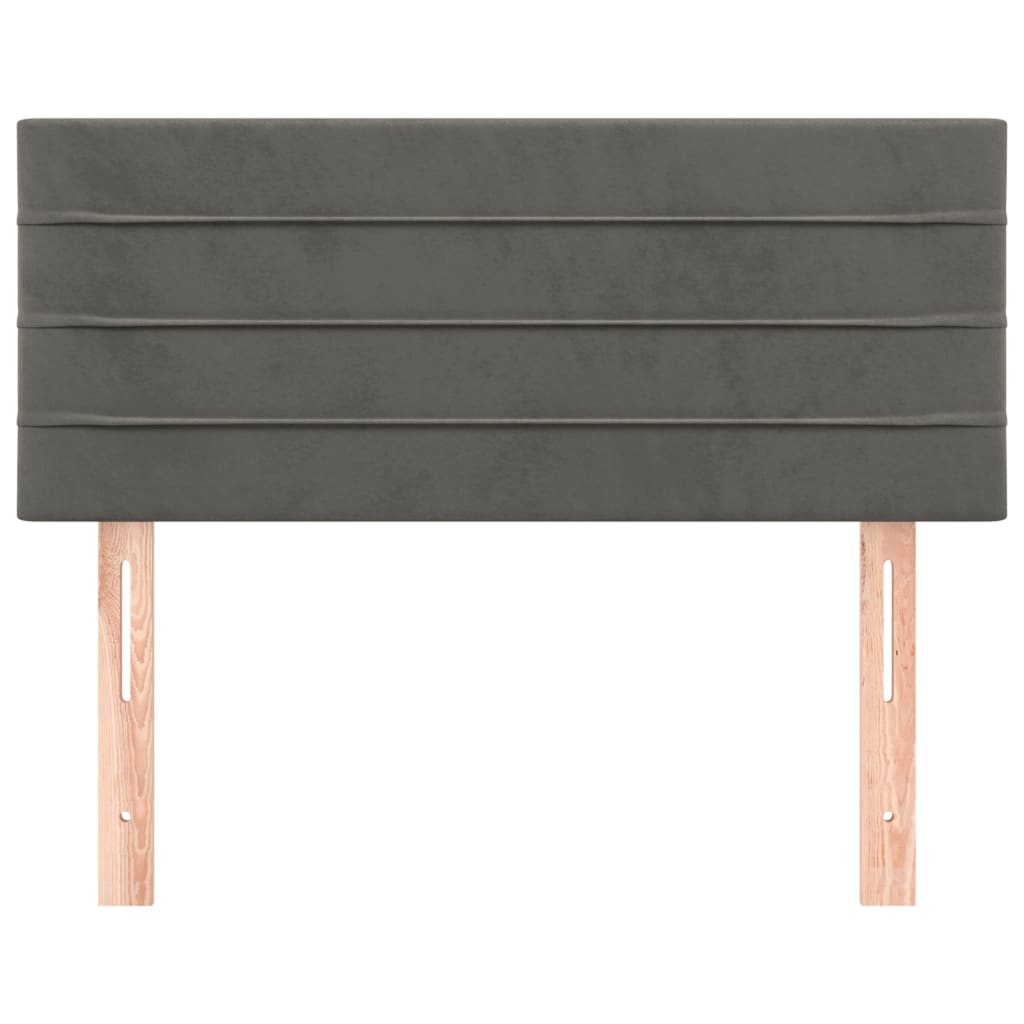 Hoofdbord 80x5x78/88 cm fluweel donkergrijs is nu te koop bij PeponiXL, paradijselijk wonen!