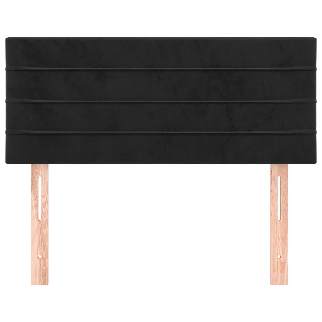 Hoofdbord 80x5x78/88 cm fluweel zwart is nu te koop bij PeponiXL, paradijselijk wonen!