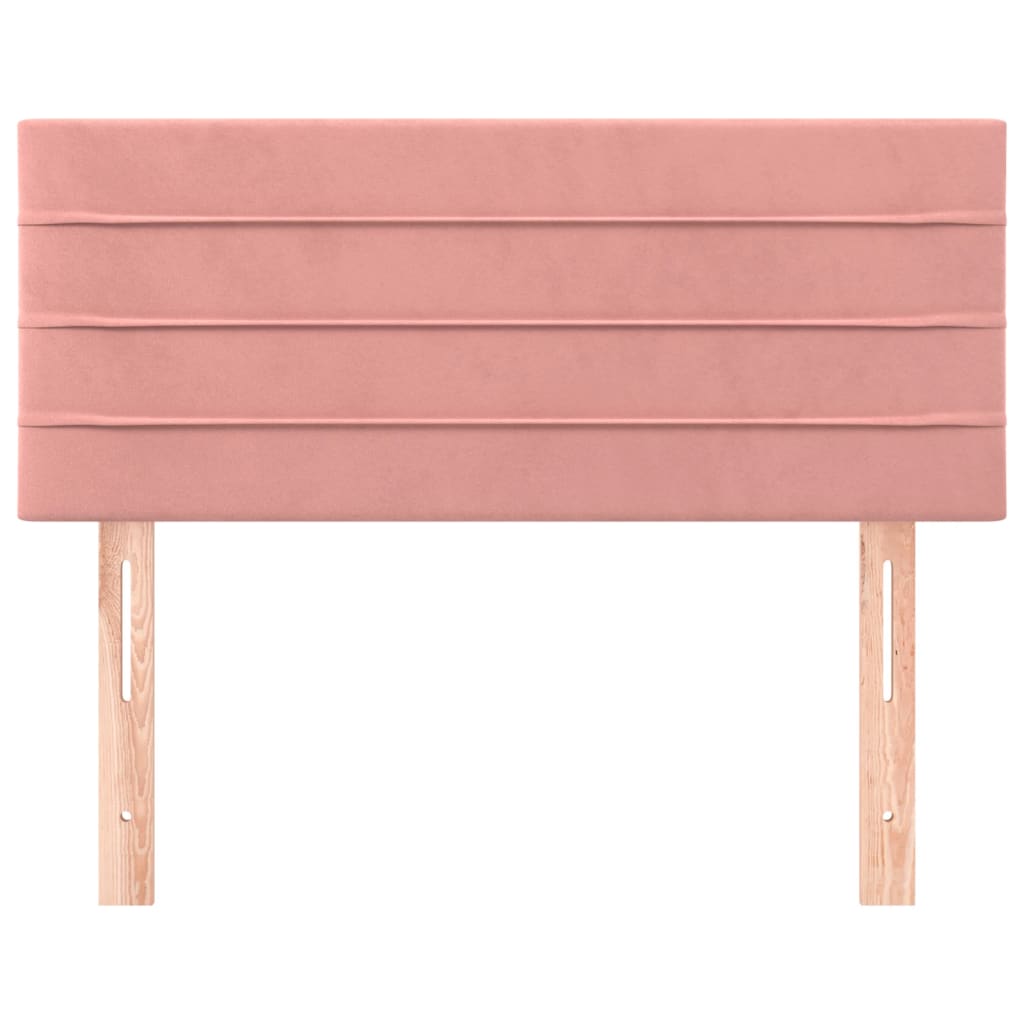 Hoofdbord 80x5x78/88 cm fluweel roze is nu te koop bij PeponiXL, paradijselijk wonen!