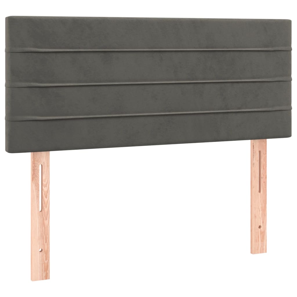 Hoofdbord 90x5x78/88 cm fluweel donkergrijs is nu te koop bij PeponiXL, paradijselijk wonen!
