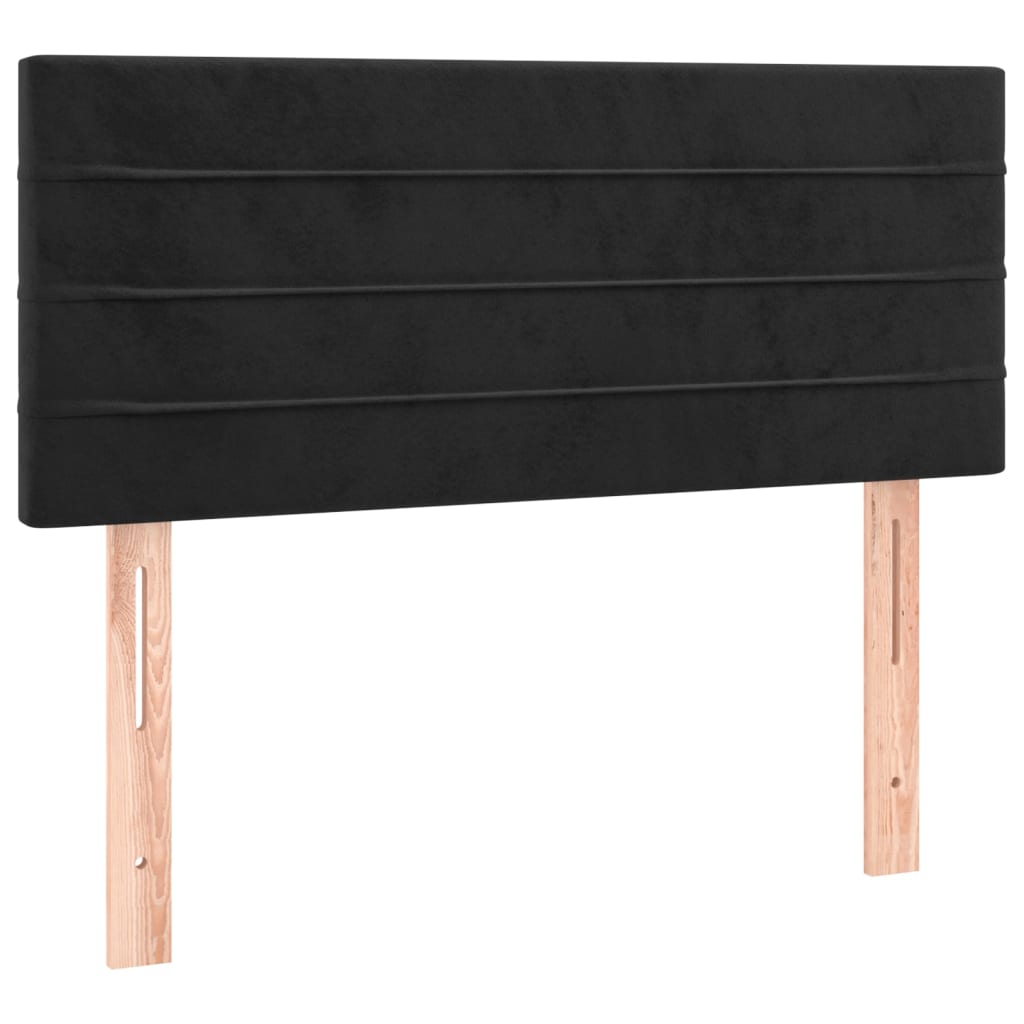 Hoofdbord 100x5x78/88 cm fluweel zwart is nu te koop bij PeponiXL, paradijselijk wonen!