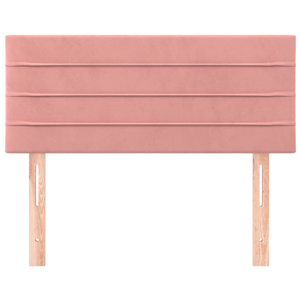 Hoofdbord 100x5x78/88 cm fluweel roze is nu te koop bij PeponiXL, paradijselijk wonen!