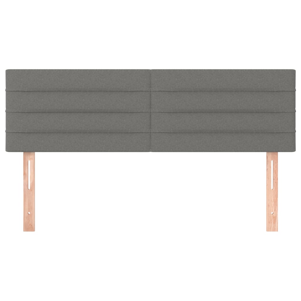 Hoofdborden 144x5x78/88 cm stof donkergrijs is nu te koop bij PeponiXL, paradijselijk wonen!