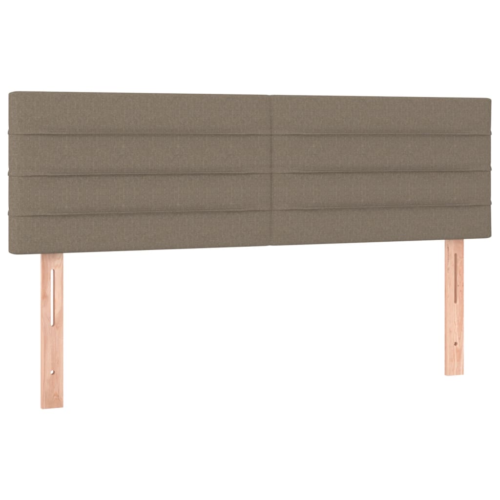 Hoofdborden 144x5x78/88 cm stof taupe is nu te koop bij PeponiXL, paradijselijk wonen!