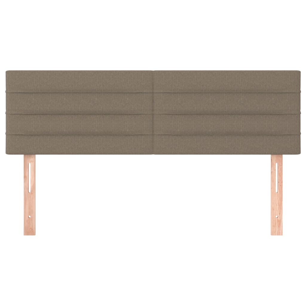 Hoofdborden 144x5x78/88 cm stof taupe is nu te koop bij PeponiXL, paradijselijk wonen!