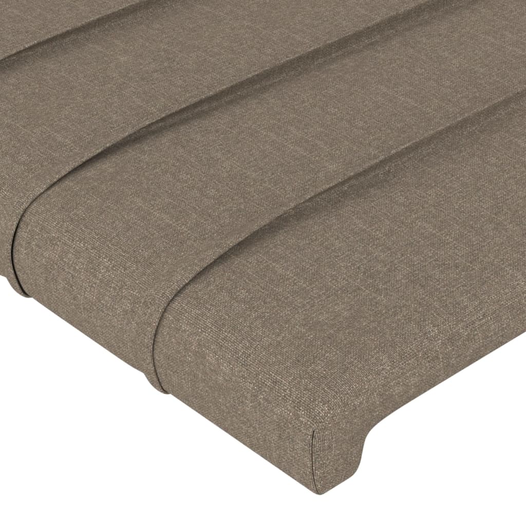 Hoofdborden 144x5x78/88 cm stof taupe is nu te koop bij PeponiXL, paradijselijk wonen!