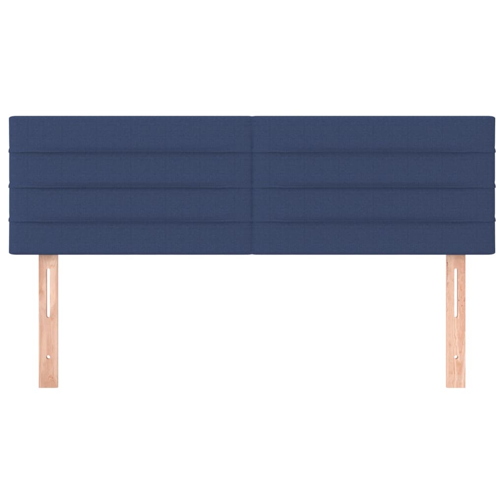 Hoofdborden 144x5x78/88 cm stof blauw is nu te koop bij PeponiXL, paradijselijk wonen!