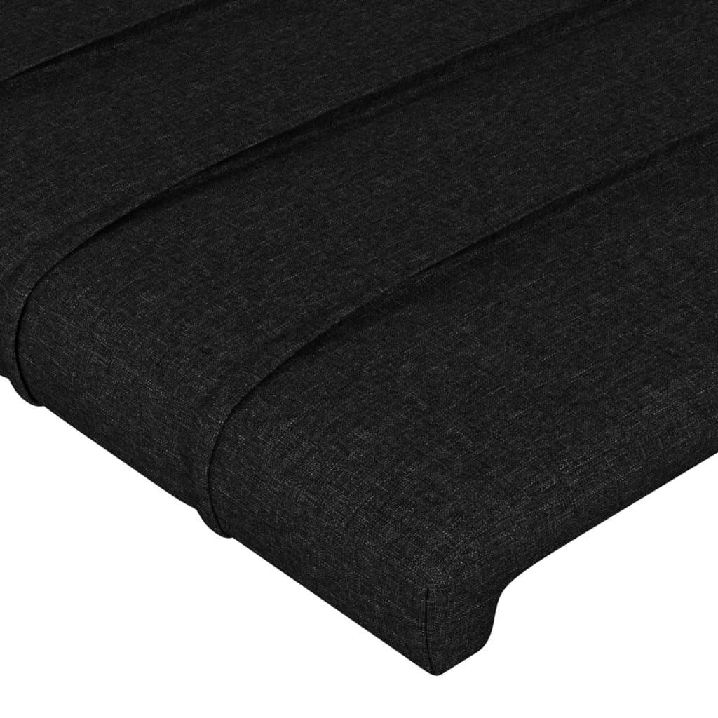 Hoofdborden 160x5x78/88 cm stof zwart is nu te koop bij PeponiXL, paradijselijk wonen!