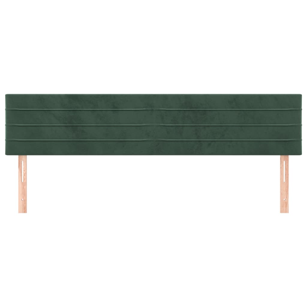 Hoofdborden 160x5x78/88 cm fluweel donkergroen is nu te koop bij PeponiXL, paradijselijk wonen!