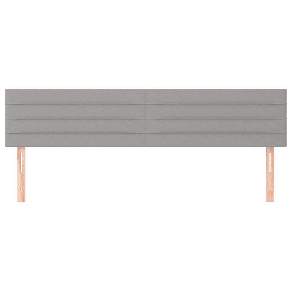 Hoofdborden 180x5x78/88 cm stof lichtgrijs is nu te koop bij PeponiXL, paradijselijk wonen!