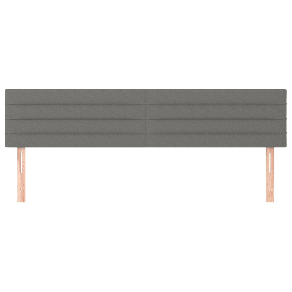 Hoofdborden 180x5x78/88 cm stof donkergrijs is nu te koop bij PeponiXL, paradijselijk wonen!