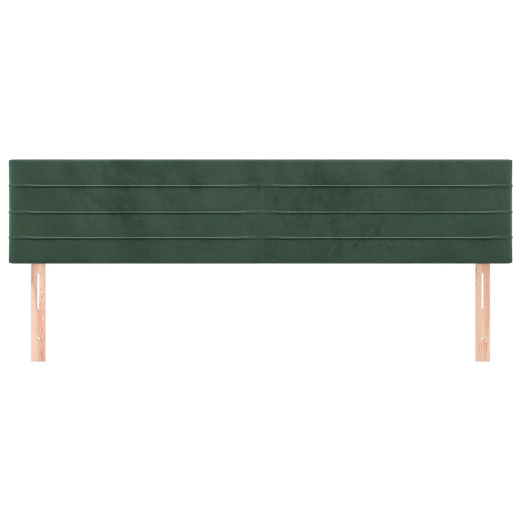 Hoofdborden 180x5x78/88 cm fluweel donkergroen is nu te koop bij PeponiXL, paradijselijk wonen!