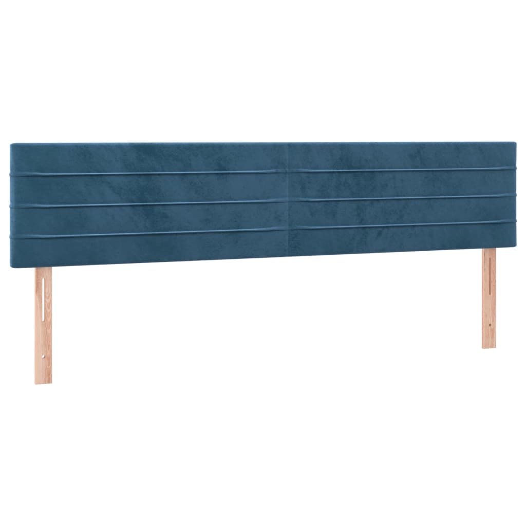 Hoofdborden 180x5x78/88 cm fluweel donkerblauw is nu te koop bij PeponiXL, paradijselijk wonen!