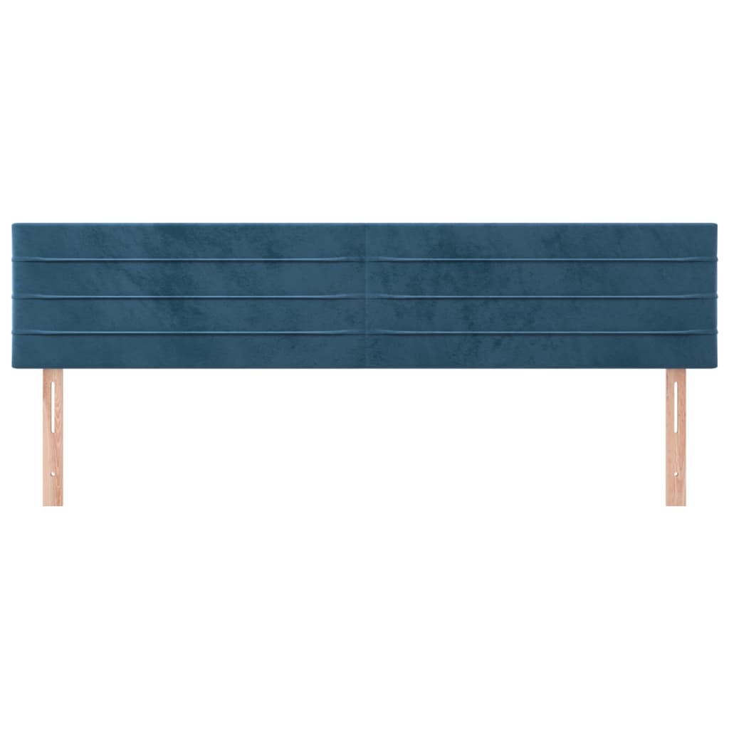 Hoofdborden 180x5x78/88 cm fluweel donkerblauw is nu te koop bij PeponiXL, paradijselijk wonen!