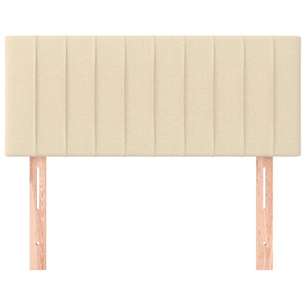 Hoofdbord 90x5x78/88 cm stof crèmekleurig is nu te koop bij PeponiXL, paradijselijk wonen!
