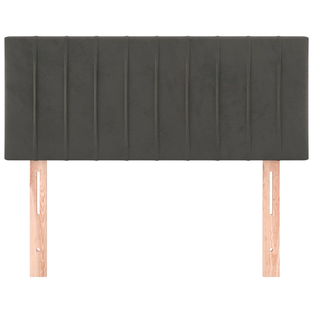 Hoofdbord 90x5x78/88 cm fluweel donkergrijs is nu te koop bij PeponiXL, paradijselijk wonen!