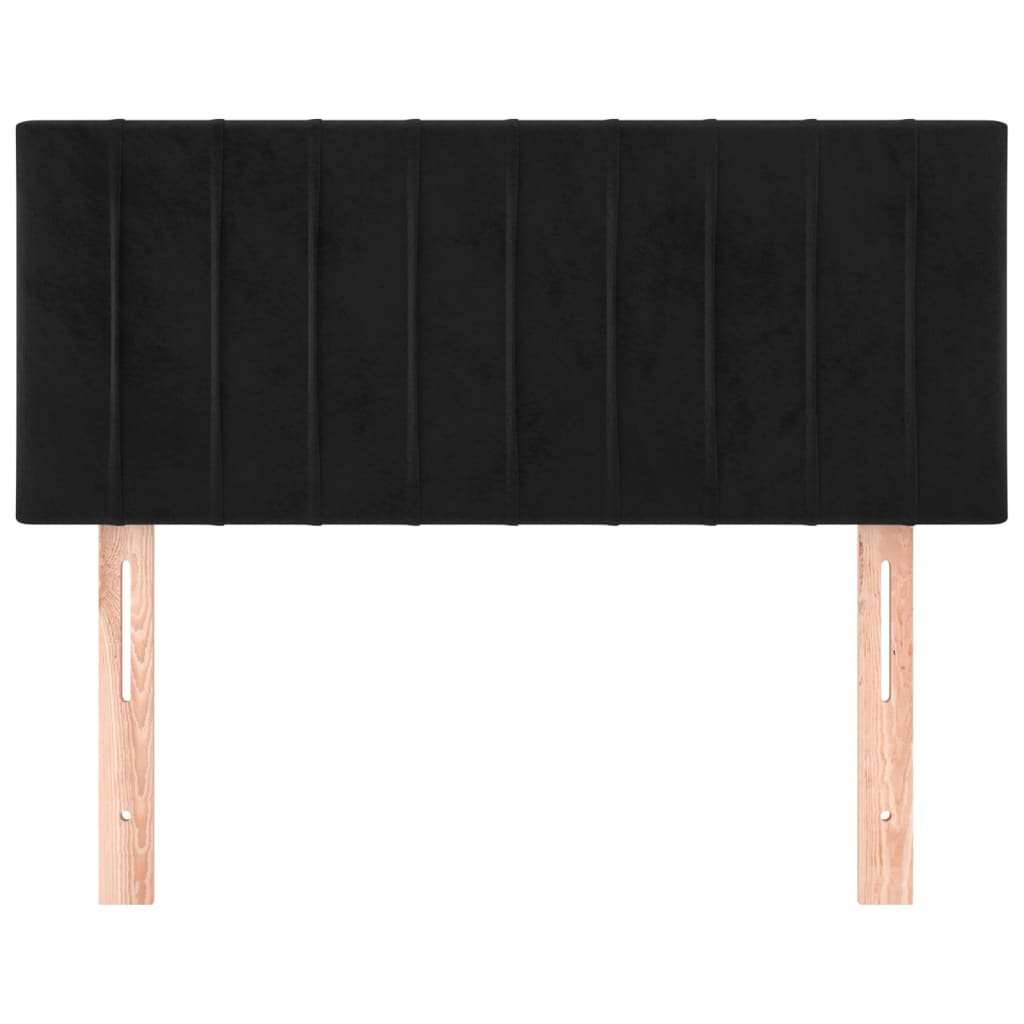 Hoofdbord 90x5x78/88 cm fluweel zwart is nu te koop bij PeponiXL, paradijselijk wonen!