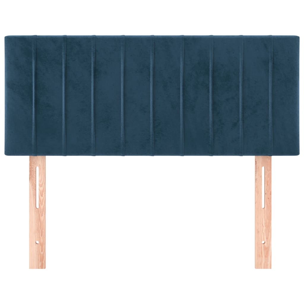 Hoofdbord 90x5x78/88 cm fluweel donkerblauw is nu te koop bij PeponiXL, paradijselijk wonen!