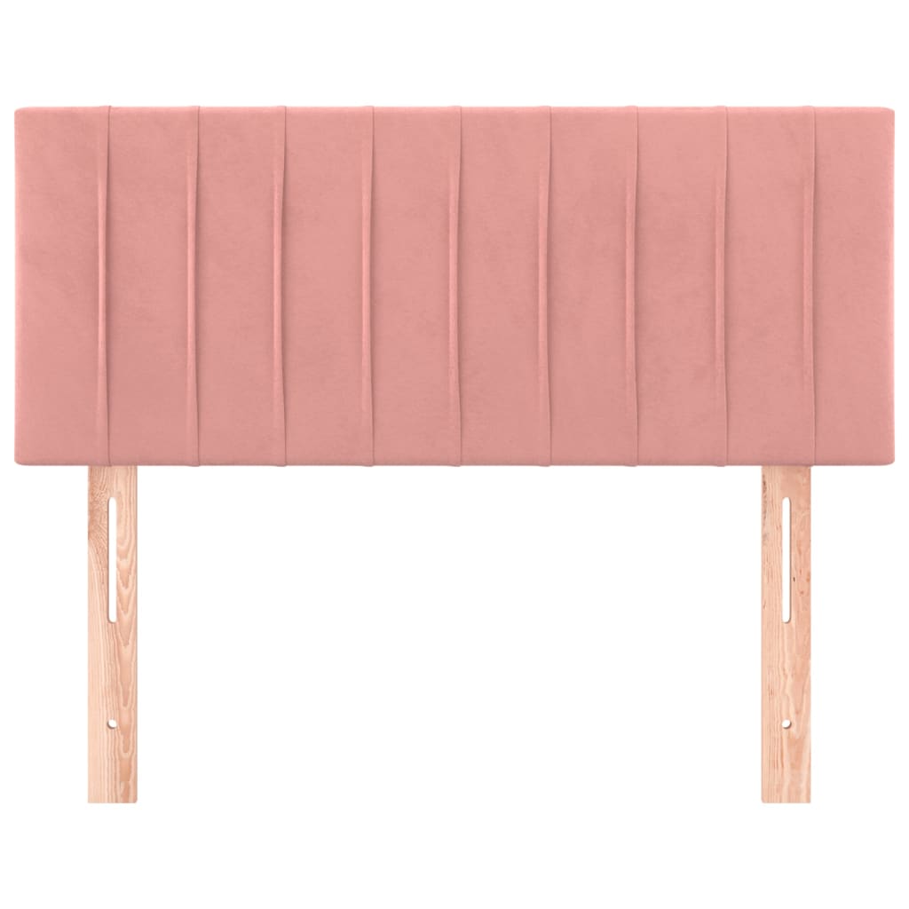 Hoofdbord 90x5x78/88 cm fluweel roze is nu te koop bij PeponiXL, paradijselijk wonen!