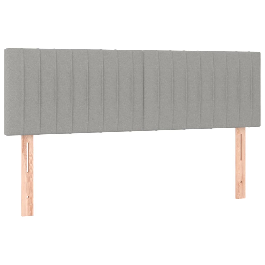 Hoofdborden 144x5x78/88 cm stof lichtgrijs is nu te koop bij PeponiXL, paradijselijk wonen!