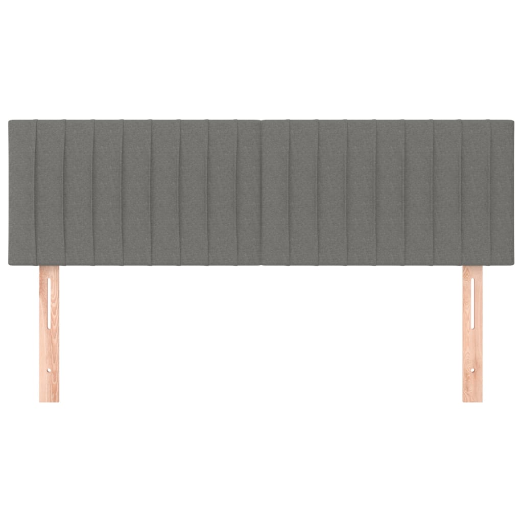 Hoofdborden 144x5x78/88 cm stof donkergrijs is nu te koop bij PeponiXL, paradijselijk wonen!