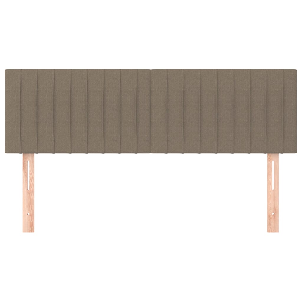Hoofdborden 144x5x78/88 cm stof taupe is nu te koop bij PeponiXL, paradijselijk wonen!