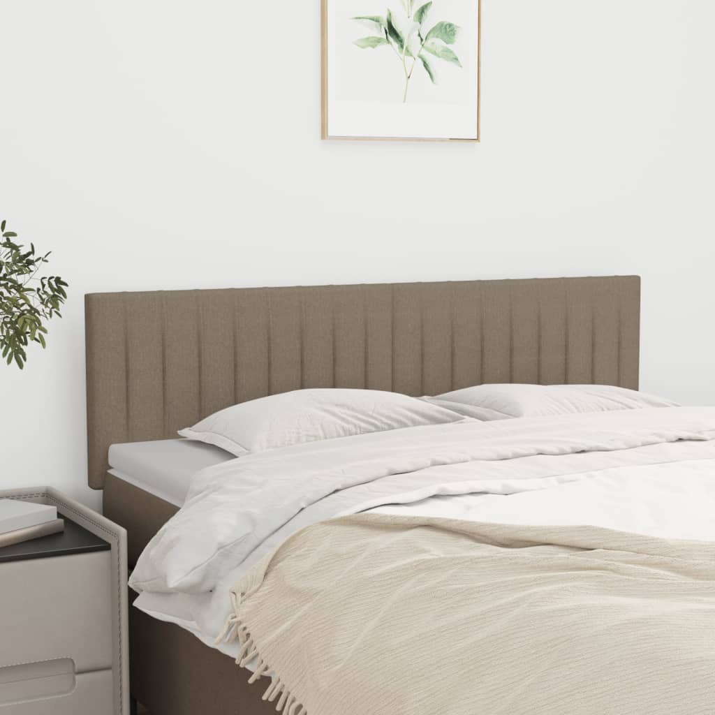 Hoofdborden 144x5x78/88 cm stof taupe is nu te koop bij PeponiXL, paradijselijk wonen!
