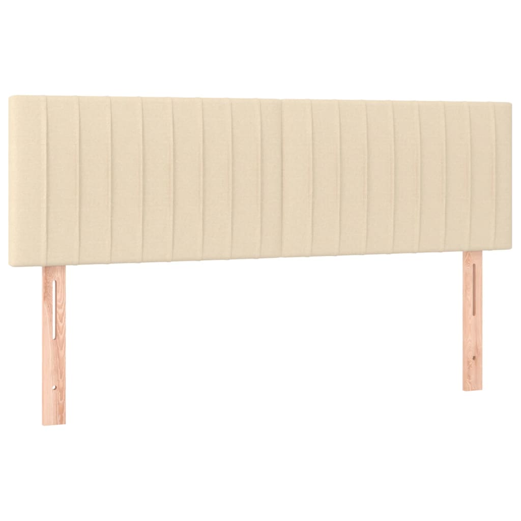 Hoofdborden 144x5x78/88 cm stof crèmekleurig is nu te koop bij PeponiXL, paradijselijk wonen!