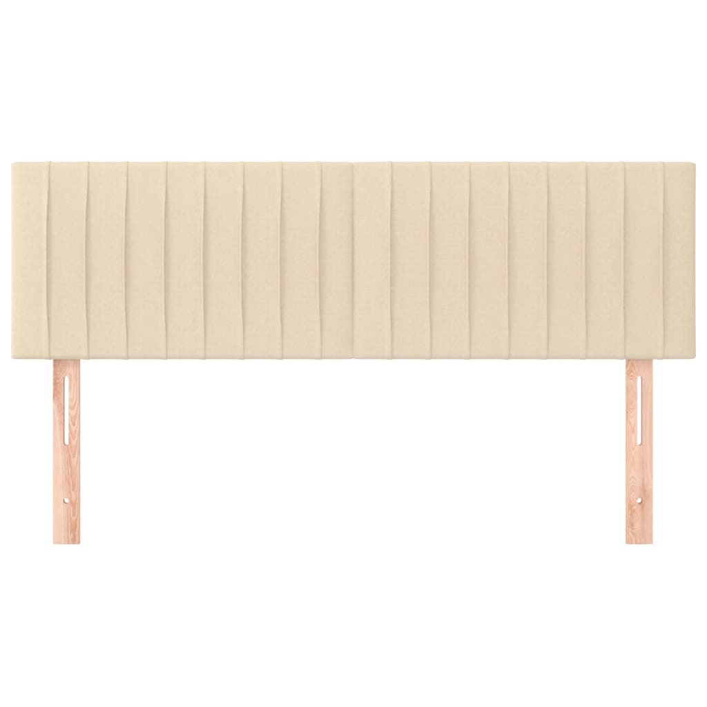 Hoofdborden 144x5x78/88 cm stof crèmekleurig is nu te koop bij PeponiXL, paradijselijk wonen!