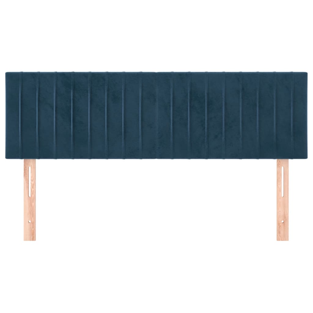Hoofdborden 144x5x78/88 cm fluweel donkerblauw is nu te koop bij PeponiXL, paradijselijk wonen!
