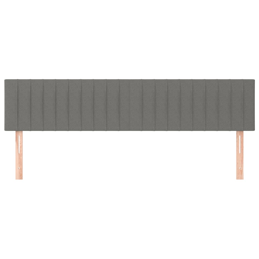 Hoofdborden 160x5x78/88 cm stof donkergrijs is nu te koop bij PeponiXL, paradijselijk wonen!