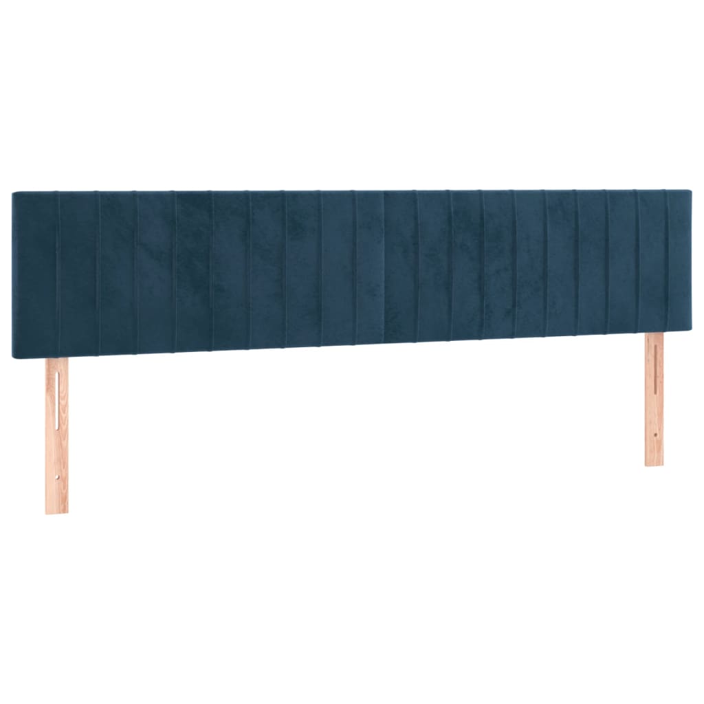 Hoofdborden 160x5x78/88 cm fluweel donkerblauw is nu te koop bij PeponiXL, paradijselijk wonen!