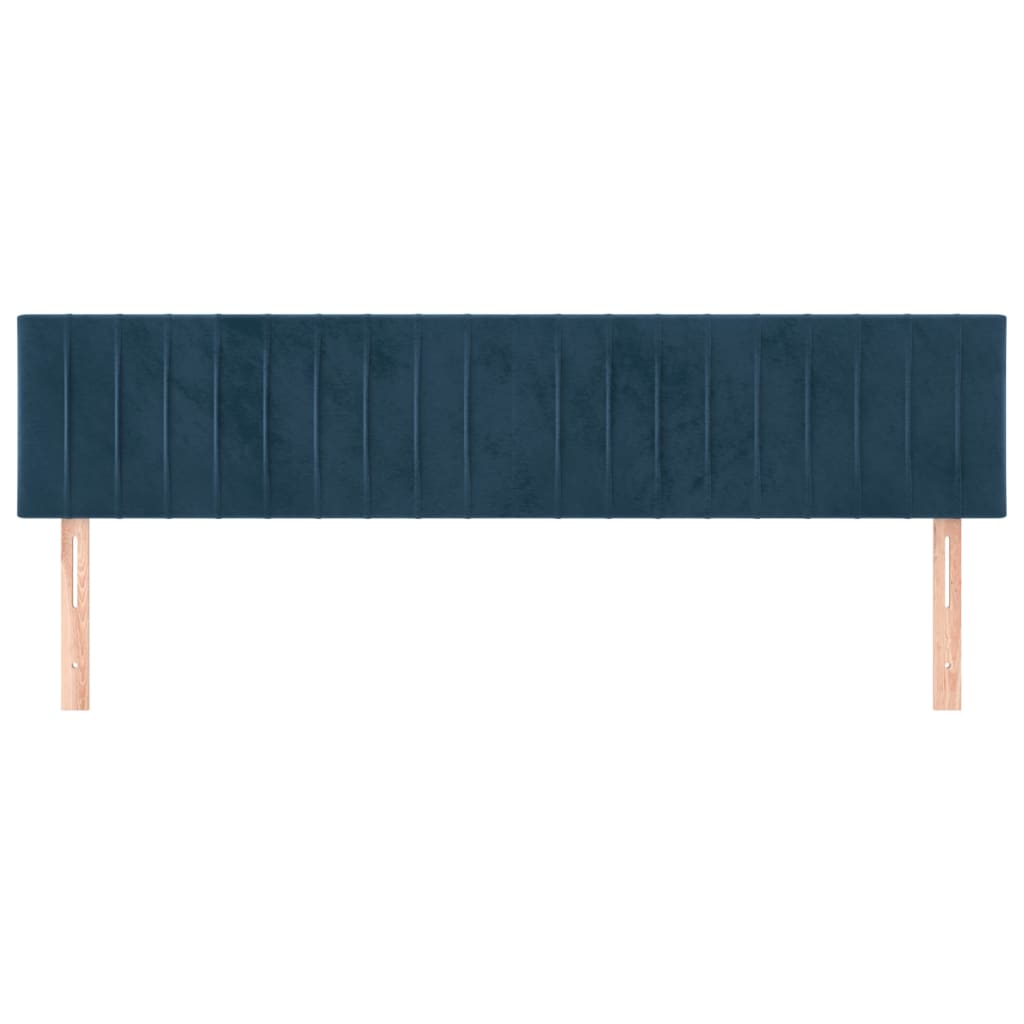 Hoofdborden 160x5x78/88 cm fluweel donkerblauw is nu te koop bij PeponiXL, paradijselijk wonen!