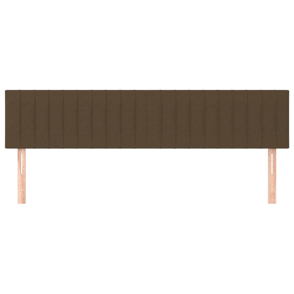 Hoofdborden 180x5x78/88 cm stof donkerbruin is nu te koop bij PeponiXL, paradijselijk wonen!