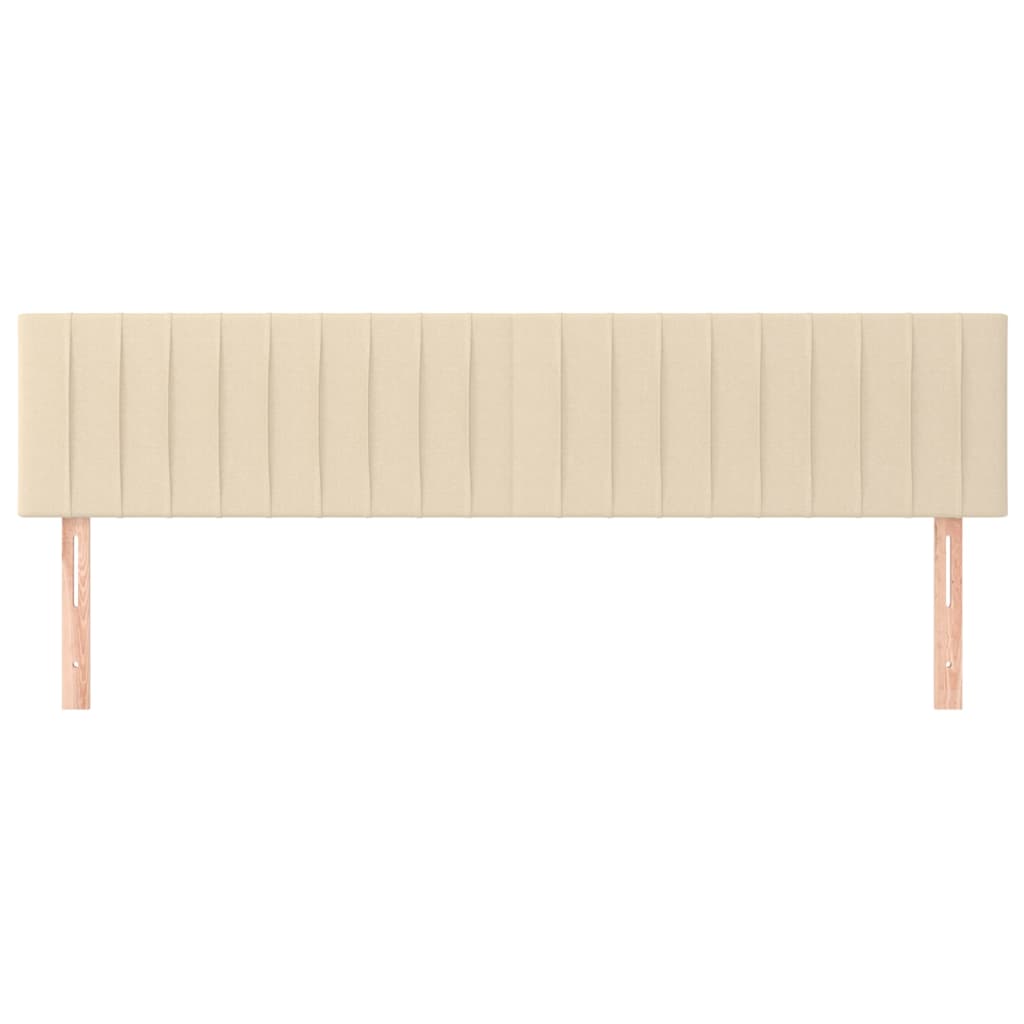 Hoofdborden 180x5x78/88 cm stof crèmekleurig is nu te koop bij PeponiXL, paradijselijk wonen!