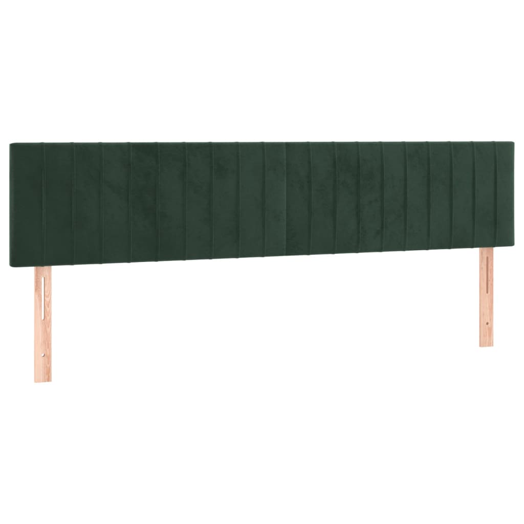 Hoofdborden 180x5x78/88 cm fluweel donkergroen is nu te koop bij PeponiXL, paradijselijk wonen!