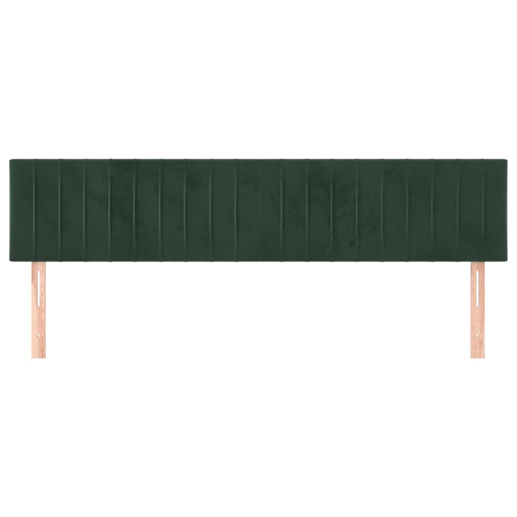 Hoofdborden 180x5x78/88 cm fluweel donkergroen is nu te koop bij PeponiXL, paradijselijk wonen!