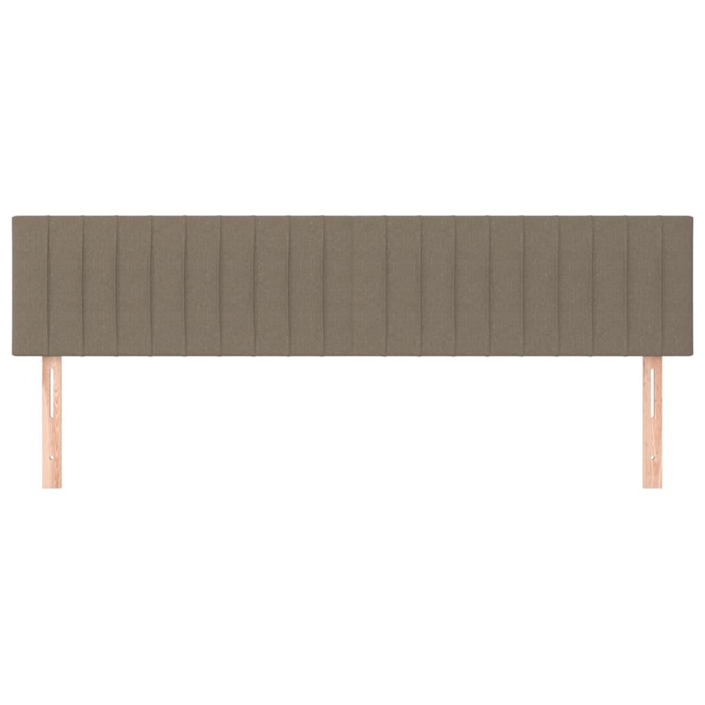 Hoofdborden 200x5x78/88 cm stof taupe is nu te koop bij PeponiXL, paradijselijk wonen!