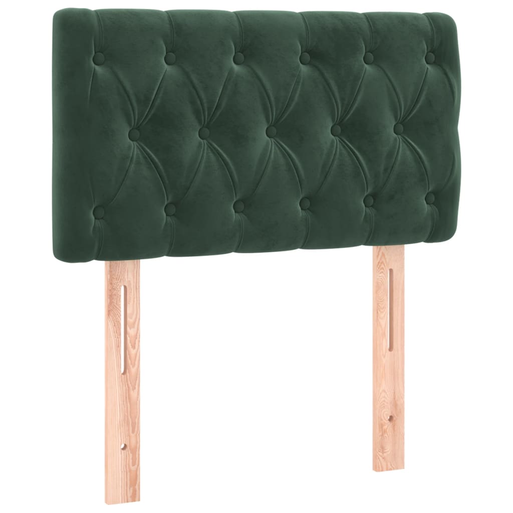 Hoofdbord 80x7x78/88 cm fluweel donkergroen is nu te koop bij PeponiXL, paradijselijk wonen!