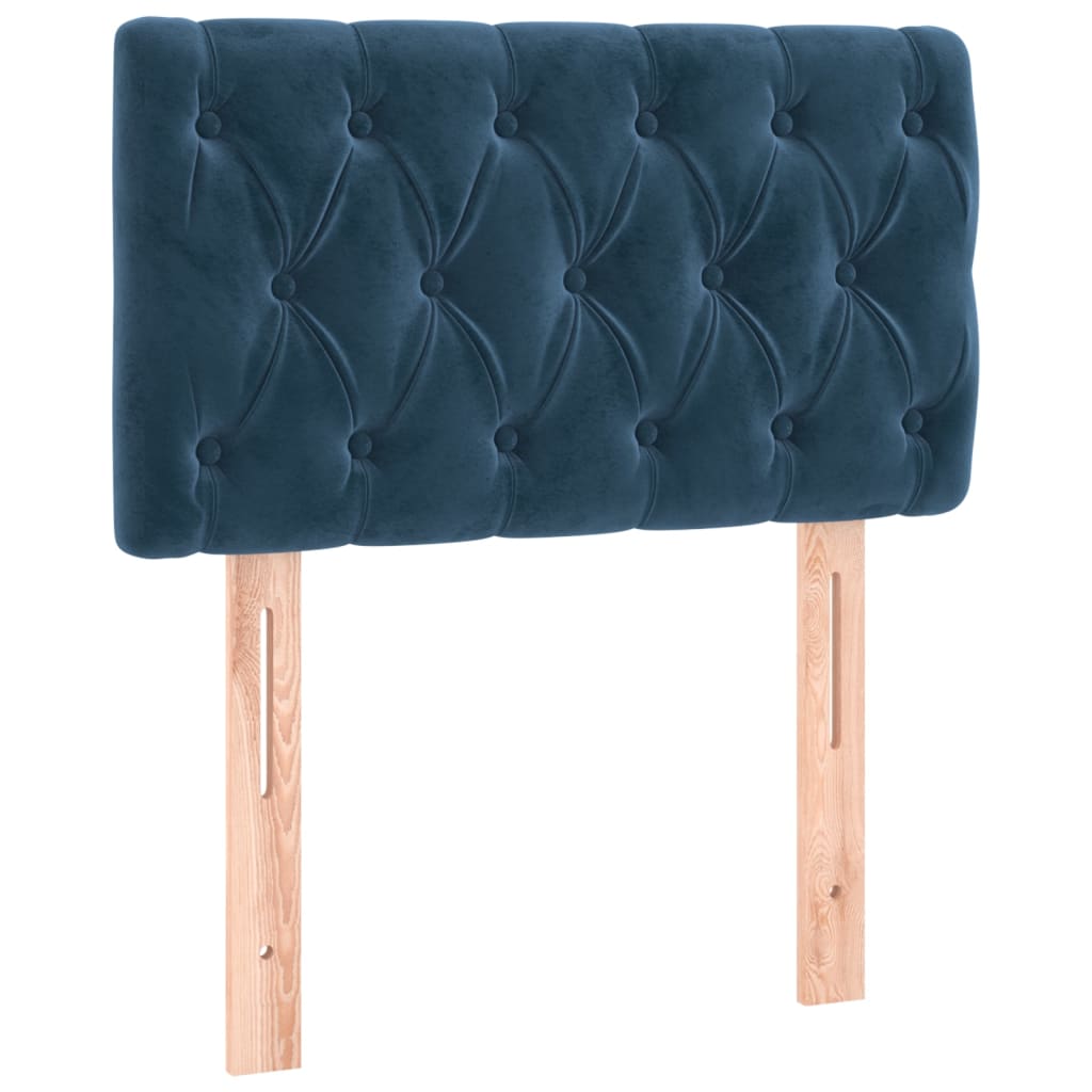 Hoofdbord 80x7x78/88 cm fluweel donkerblauw is nu te koop bij PeponiXL, paradijselijk wonen!
