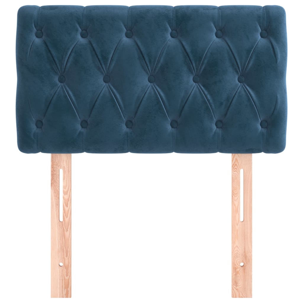 Hoofdbord 80x7x78/88 cm fluweel donkerblauw is nu te koop bij PeponiXL, paradijselijk wonen!