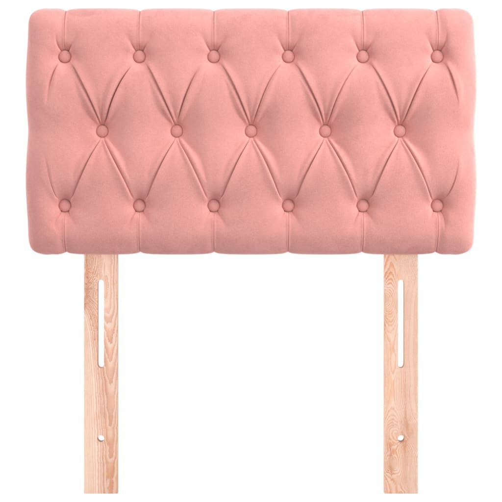 Hoofdbord 80x7x78/88 cm fluweel roze is nu te koop bij PeponiXL, paradijselijk wonen!
