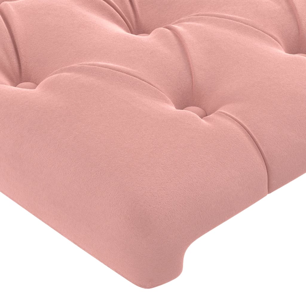 Hoofdbord 80x7x78/88 cm fluweel roze is nu te koop bij PeponiXL, paradijselijk wonen!