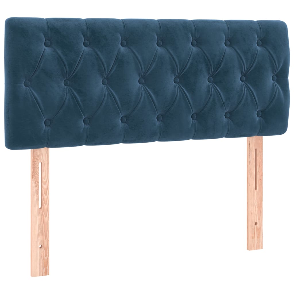 Hoofdbord 90x7x78/88 cm fluweel donkerblauw is nu te koop bij PeponiXL, paradijselijk wonen!