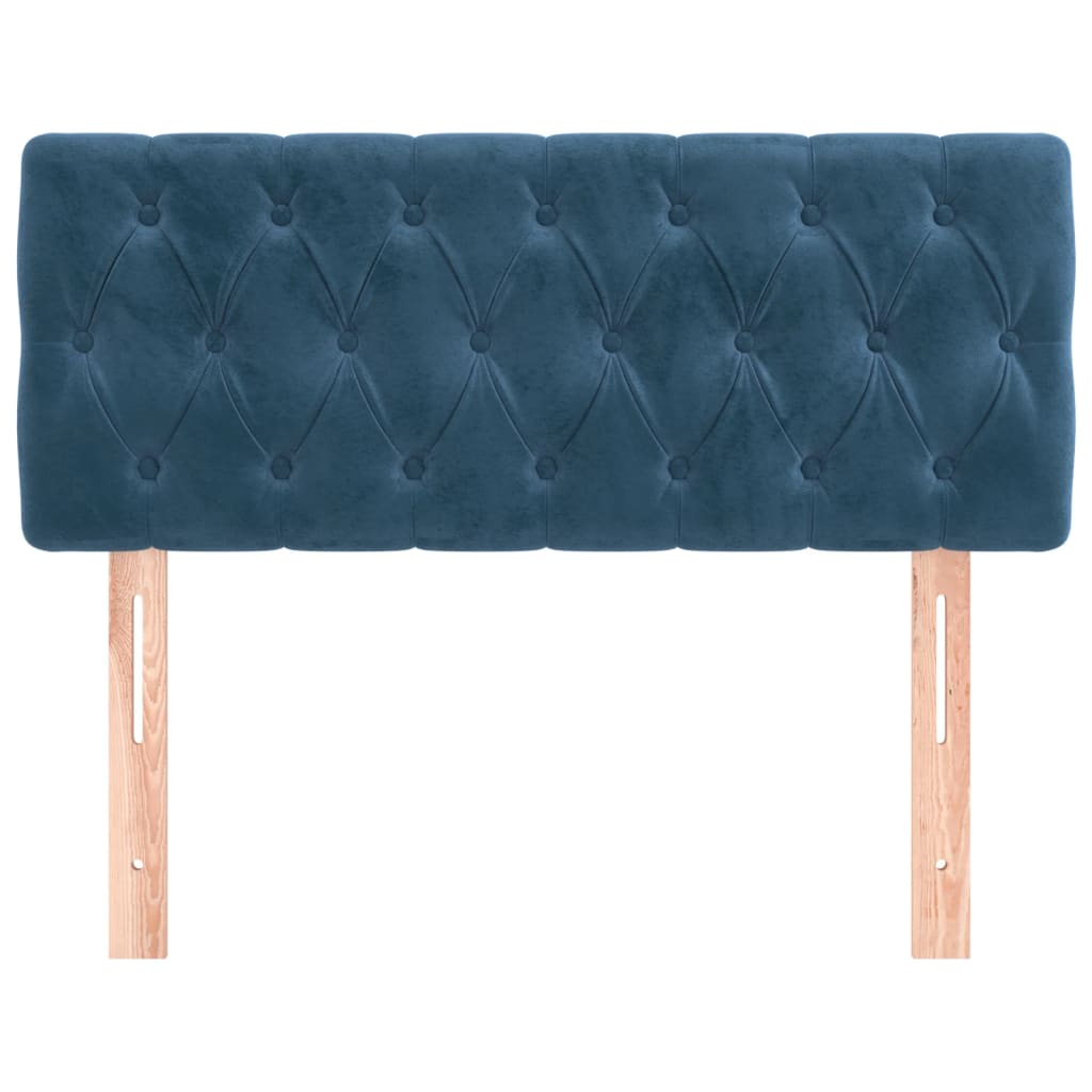 Hoofdbord 90x7x78/88 cm fluweel donkerblauw is nu te koop bij PeponiXL, paradijselijk wonen!