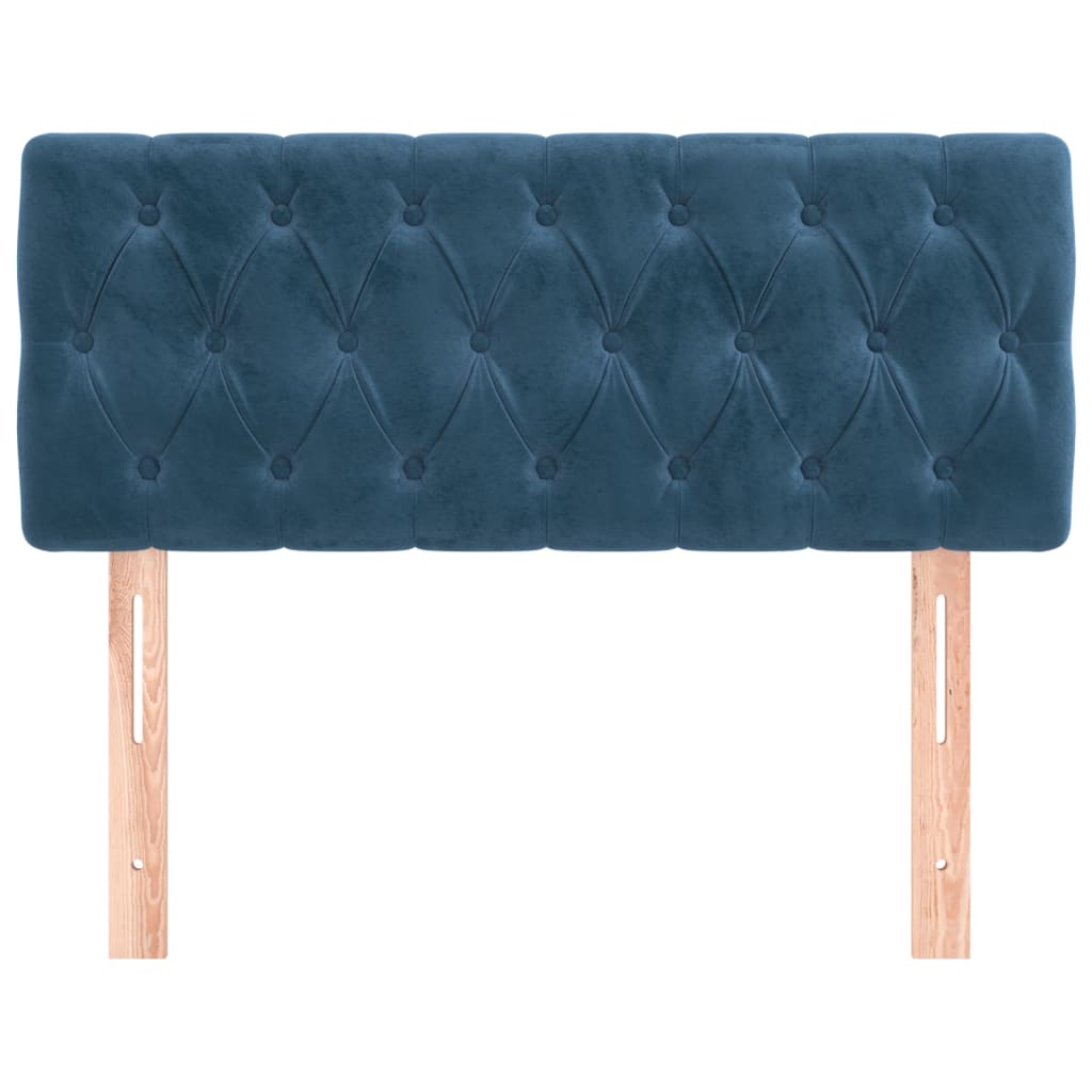 Hoofdbord 100x7x78/88 cm fluweel donkerblauw is nu te koop bij PeponiXL, paradijselijk wonen!
