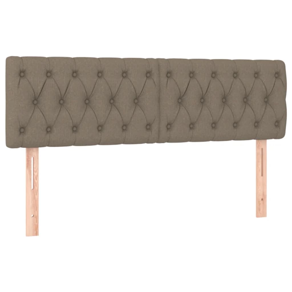 Hoofdborden 144x7x78/88 cm stof taupe is nu te koop bij PeponiXL, paradijselijk wonen!
