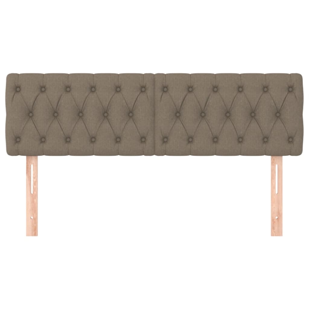 Hoofdborden 144x7x78/88 cm stof taupe is nu te koop bij PeponiXL, paradijselijk wonen!