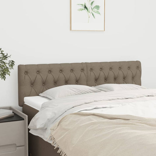 Hoofdborden 144x7x78/88 cm stof taupe is nu te koop bij PeponiXL, paradijselijk wonen!